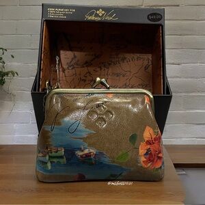 Patricia Nash Borse Change Purse/Keychain in French Riviera NWT